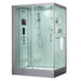 Maya Bath Platinum Anzio Steam Shower with TV - 57" x 37" x 88" - White - Left Side - Cottage Chest