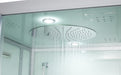 Maya Bath Arezzo Steam Shower with TV - 37" x 37" x 88" - White - Right Side - Cottage Chest