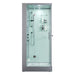 Maya Bath Arezzo Steam Shower with TV - 37" x 37" x 88" - White - Left Side - Cottage Chest