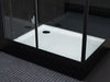 Maya Bath Platinum Lucca Steam Shower with TV - 47" x 33" x 88" - Black - Right Side - Cottage Chest