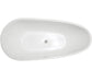 Legion Furniture 67" White Acrylic Freestanding Soaking Bathtub - Cottage Chest